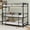Black+Iron+Bedroom, variant on LHYY Heavy-duty triple frame bed with built-in ladder and full-length railing,floor safe for//adults,bedroom/dorm room,no springs required,easy to assemble,white.
