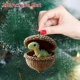 thumbnail image 4 of nTRIUQJ Forest Animal Acorn Ornaments – Cute Cartoon Animal Decorative Hanging Ornament, Cozy Forest Cone Animal Decoration, Acrylic Hanging Ornament for Christmas Tree C, 4 of 6