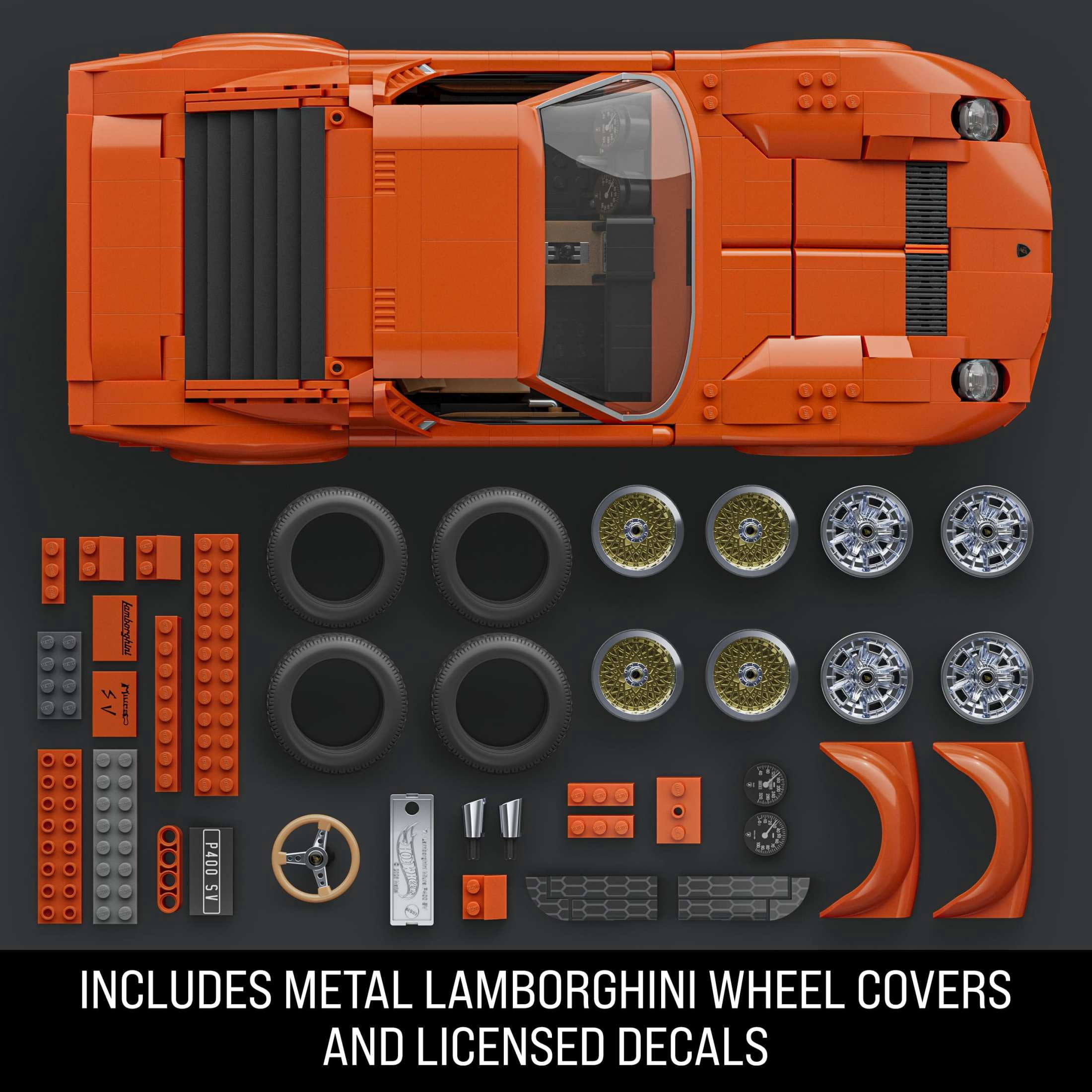 Mattel Brick Shop Hot Wheels '71 Lamborghini Miura P400 SV