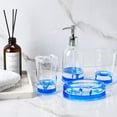 thumbnail image 3 of Locco Decor 4 Piece Acrylic Liquid 3D Floating Motion Bathroom Vanity Accessory Set Dolphin, 3 of 5