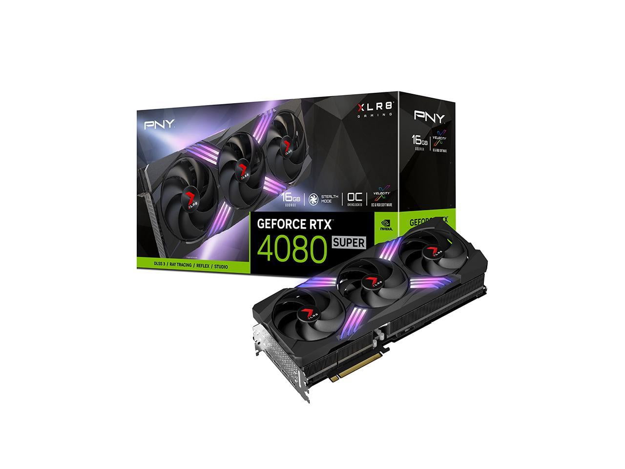 PNY GeForce RTX 4080 SUPER 16GB VERTO Overclocked Triple Fan DLSS