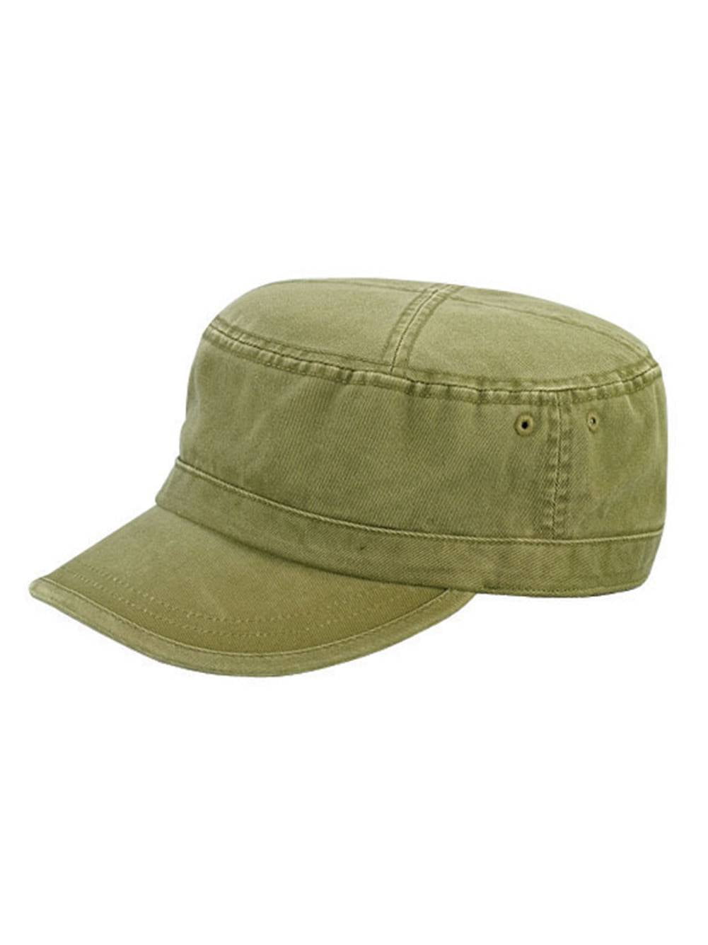 CAMO TWILL WASHED ARMY CAP - Olive 