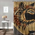 thumbnail image 2 of Orinice Wolf Bathroom Decor Set, Colorful Luxurious Polyester Fabric Fashion Shower Curtain with Hooks, Waterproof and Easy to Install 60x72, 2 of 7