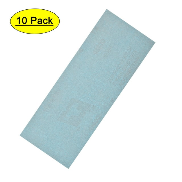 Uxcell 9" x 3.6" (230mm x 90mm) Papeles de lija impermeables de 5000 granos, 10 paquetes