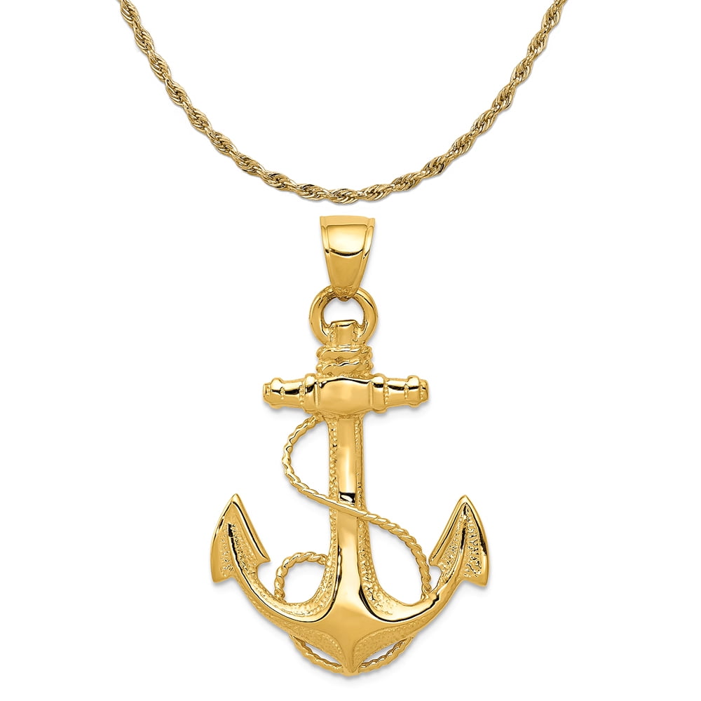 Details about   14K Yellow Gold 2-D Polished Nags head With Jumping Dolphins Pendant MSRP $158 