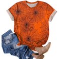 thumbnail image 4 of Duqingm Halloween Shirts for Women Short Sleeve Cute Print T Shirt Halloween Costumes for Women 2026,2XL, 4 of 6