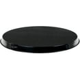 Metal Round Electric Stovetop Burner Cover Set of Four, Black