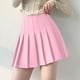 thumbnail image 3 of Gibobby Plisado Mini Falda De Las Falda plisada sólida para mujer y niña, falda básica, falda de diseño Aline(Rosa， M), 3 of 4