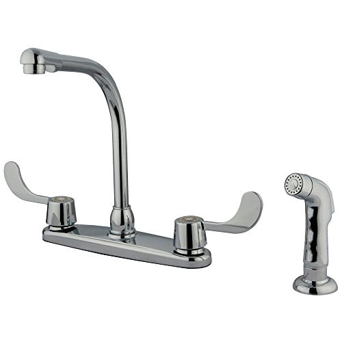 Kingston Brass Magellan 8" Kitchen Faucet With Blade Handles