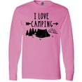 thumbnail image 3 of Inktastic I Love Camping- Tent and Trees Long Sleeve T-Shirt, 3 of 5