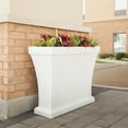 thumbnail image 5 of Mayne Bordeaux 40" x 15" x 32" Rectangle White Polyethylene Trough Planter, 5 of 7