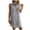 Black, variant on vigerkar Women's Minimalist Sleeveless V-Neck Button-Down Striped Shirt Dress, Fashionable Loose Casual Summer Staple (Light Blue, L)