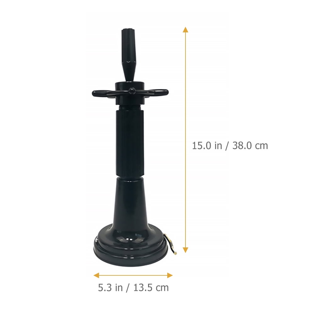 UPKOCH Mannequin Head and Stand Black Plastic 1 Set 15x5.3in