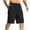 Black, variant on Mens Gym Shorts Drawstring Elastic Waist Mesh Breathable Activewear Workout Running Basketball Shorts with Pockets,S-3xl