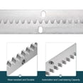 thumbnail image 4 of Uxcell Steel Gear Rack, 4 Pack Total 6.6 ft Heavy Duty Reinforced Racks with Mounting Hardware Straight Gear, 4 of 8