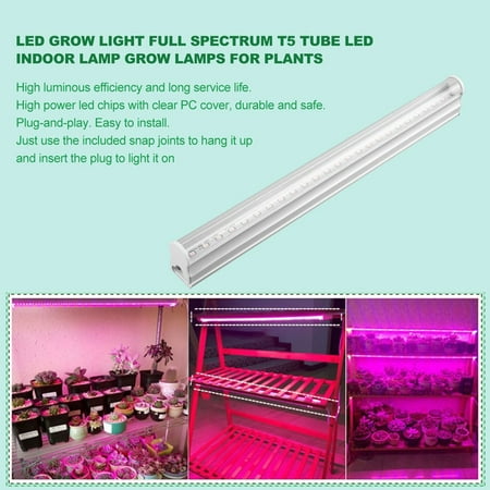 

ICOCO 2Pcs Led Grow Light T5 Buis Tube LED Phyto Volledige Full Spectrum Hydrocultuur Replacement Plant Lamp 0.3M