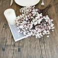 thumbnail image 2 of 6pcs Peacock Artificial Flowers Silk Babys Breath Gypsophila 19.7" for Home Kitchen Decor, 2 of 5