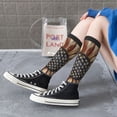 thumbnail image 6 of Picia Women Crew Soft Moisture-wicking Socks USA Sunflower Flag Pattern Design Cotton Socks, One Size fit All, 6 of 9