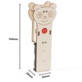 thumbnail image 2 of Linterna de madera para niños, hecha a mano, con luz LED, de ciencia, 2 of 2