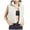 White, variant on Aboser Womens Crop Puffer Vest Fashion Stand Collar Sleeveless Quilted Jacket Zip Up Bubble Vests Loose Fits Windproof Jackets Comfy Soft Short Outerwear