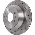 thumbnail image 3 of New Cross-drilled Brake Disc Compatible With Isuzu Oldsmobile Saab Bravada Base 6 Cyl 4.2L Ascender S 8 Cyl 5.3L Ascender Base 8 Cyl 5.3L 2002-2009 By 19958 55073 101758 145314, 3 of 7