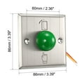 thumbnail image 2 of 12V Door Release Button Push to Exit Reset Green Sphere Button 86x86, 2 of 5
