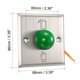 thumbnail image 2 of Botón de liberación de puerta de 12V, botón verde esférico para salir, 86x86, 2 of 4
