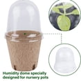 thumbnail image 4 of Hevirgo 20 Pcs Plant Nursery Pots with Humidity Dome Eco-friendly Biodegradable Starter Pot Planting Container, 4 of 8
