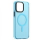 thumbnail image 1 of Funda TEKKU Matte Color para iPhone 15 PRO MAX Trans Azul compatible con MagSafe, 1 of 5