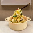 thumbnail image 2 of Kieccall Ramen Bowl Set Bamboo Fiber Microwave Safe Bowls for Home Kitchen Dining with 6-Piece 40.58 fl oz Set, 2 of 7