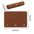 thumbnail image 4 of RYUJNDK 1 Pair PU Leather Bag Handle Covers for Travel Handbag and Suitcases Elegant Soft Grip Wallet Strap Bags Handle Sleeve, 4 of 8