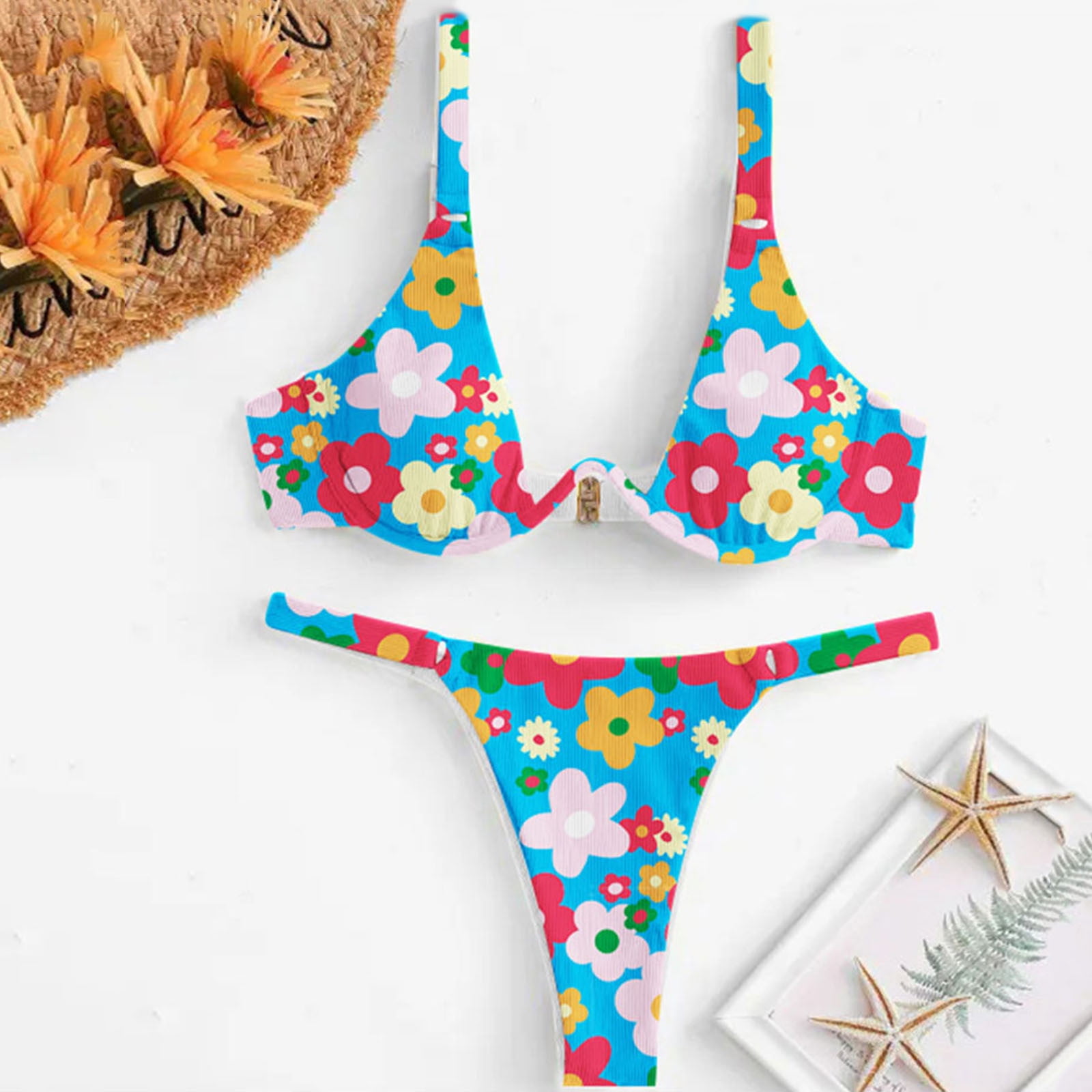 New Summer Low Waist Triangle Bikini Set Swimwear Women Bathing Suit S –