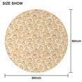 thumbnail image 6 of Fall Pumpkin Round Tablecloth 60" X 60",Wrinkle Wipeable Table Cloth for Kitchen Dining Room Picnic Patio Party, 6 of 6