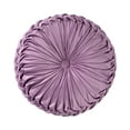 thumbnail image 2 of Velvet Round Throw Pillow Pleated Round Pillow Cushion Decoration for Couch Chair Bed Car(Purple), 2 of 6