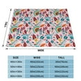 thumbnail image 4 of XMXT Flannel Throw Blanket for Couch, Boho Botanical Floral Bed Sofa Decor Blankets for Home Bedroom, 50 x 40 inches, 4 of 9
