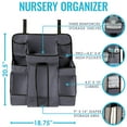 L.A. Baby Diaper Caddy and Nursery Organizer for Baby's Essentials