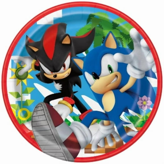 Sonic the Hedgehog 7" 8ct Paper Party Snack Plates