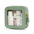 thumbnail image 1 of Bolsa de maquillaje Popvibe Small Clear Mini Travel Green, 1 of 9