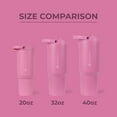 thumbnail image 4 of HydroJug Sport 20 oz Stainless Steel Water Bottle with Flip Straw, Insulated Leak-Proof Tumbler for Gym & Outdoor - Taffy, 4 of 6