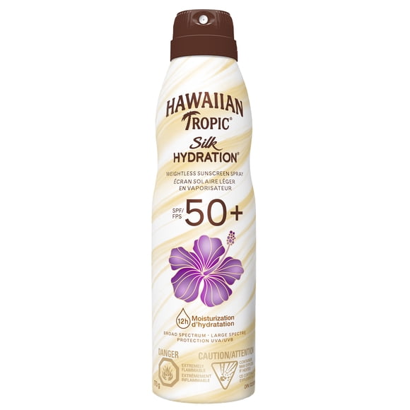 Hawaiian Tropic® Silk Hydration® Weightless™ Sunscreen Spray, SPF 50