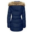 thumbnail image 5 of WenVen Women's Winter Coat Hooded Puffer Jacket Waterproof Winter Coat Blue S, 5 of 8
