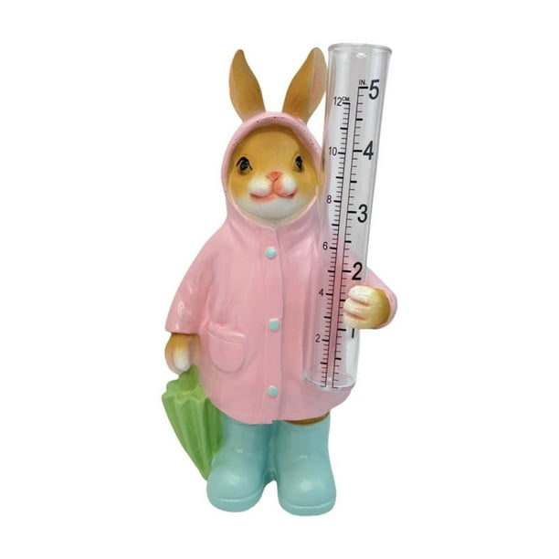 Small Zoon Rain Gauge Ornament Outdoor Garden Courtyard Resin Crafts Decoration Gift