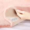 thumbnail image 5 of Faux Lamb Fur and Sheepskin Rug | Soft Rug for Bedroom, Living Room, Nursery | Decorative Couch Throw Chair | Pink 60cm Round, 5 of 5