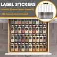 thumbnail image 4 of SpaceAid Spice Drawer Organizer with 40 Spice Jars, 4-Tier, 18.5" W x 17.5" D, Black, 4 of 6