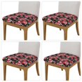 thumbnail image 2 of Balery Red Rose Flower Stretch Couch Cushion Covers, Individual Sofa Cushion Covers, Soft Chair Sofa Seat Cushion Slipcover with Elastic Bottom Milk Silk-16.9in, 2 of 9