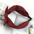 thumbnail image 7 of SPRING PARK Women's Cloth Bow Hairband Big Bowknot Headband Wide Hair Hoop Band Accessories, 7 of 7
