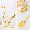 thumbnail image 5 of Light Luxury Metal Swan Coffee Spoon Set Retro European Classical Craftsmanship Compostable Cutlery Kitchen Utinsels Sets, 5 of 5