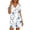 A06 Multicolor, variant on Xdegoge Sleepwear for Women Cute Print Nightshirt Short Sleeve Button Up V Neck Nightgown Contrast Trim Sleep Dress Notched Collar Loungewear Casual Loose Loungewear
