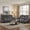 Dark Gray, variant on Bonzy Home XL Power Recliner Chair - 41" Wide Electric Massage Recliner with Heat & USB Charging, Overstuffed PU Leather Reclining Sofa for Living Room, Brown