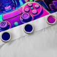 thumbnail image 4 of jejeloiu Gamer Gaming Black Out Curtains,Modern Video Game Curtains Pack of 2 (42x63 Each),Multicolor Console Bedroom Curtains For Boys,Microfiber Bedroom Decor, 4 of 6